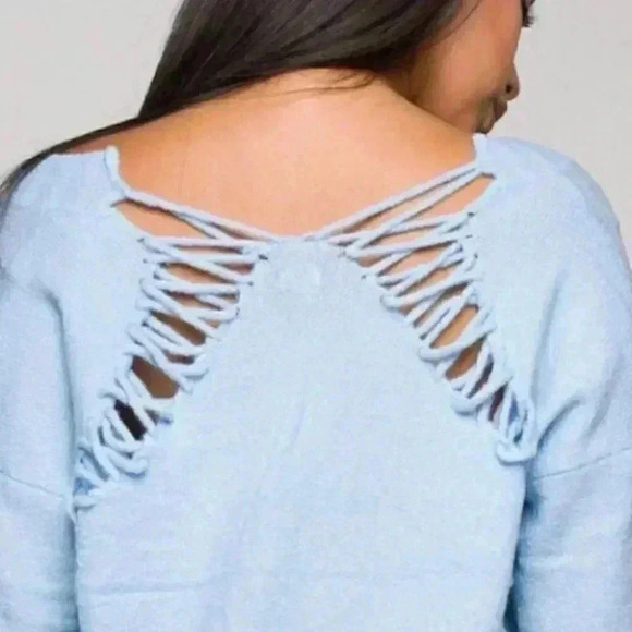 Blue Sweater Top - Picture 4 of 4